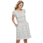 Women's Apt. 9&reg; Cinched T-shirt Dress, Size: Large, Natural