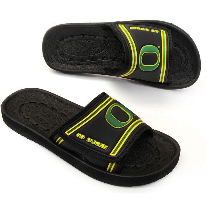Adult Oregon Ducks Slide Sandals, Size: Xl, Black