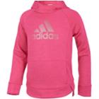 Girls 7-16 Adidas Push It Pullover Hoodie Sweatshirt, Size: Small, Brt Pink