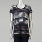 Women's Simply Vera Vera Wang Crinkle Tee, Size: Small, Light Blue