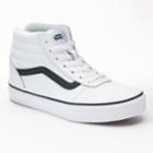 Vans Ward Hi Kids Leather High-top Skate Shoes, Kids Unisex, Size: 1, Black
