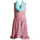 Girls 7-16 Emily West Ruffled Sleeveless Dress With Infinity Scarf, Size: 7, Pink