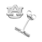 Dayna U Auburn Tigers Sterling Silver Logo Stud Earrings, Women's, Grey