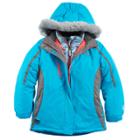 Girls 7-16 Zeroxposur Kiara Heavyweight Faux-fur Trim Systems Jacket, Size: 7-8, Light Blue