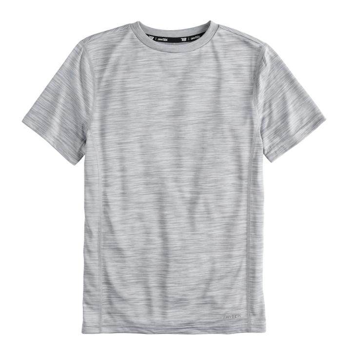 Boys 8-20 Tek Gear&reg; Embossed Tee, Size: M(10-12), Light Grey
