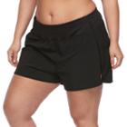 Plus Size Fila Sport&reg; Contrast Band Running Shorts, Women's, Size: 2xl, Black