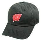 Youth Top Of The World Wisconsin Badgers Crew Baseball Cap, Men's, Black