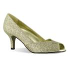 Easy Street Ravish Women's Peep-toe Dress Heels, Size: Medium (11), Gold