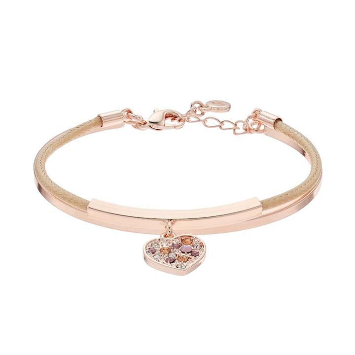 Lc Lauren Conrad Heart Charm Bracelet, Women's, Pink