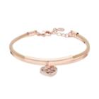 Lc Lauren Conrad Heart Charm Bracelet, Women's, Pink