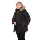 Plus Size Fleet Street Quilted Stadium Jacket, Women's, Size: 2xl, Black