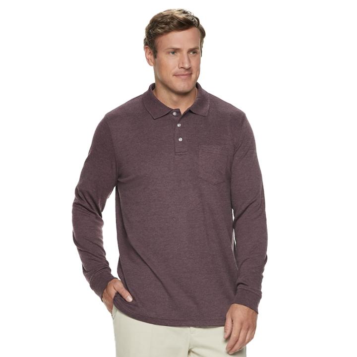 Big & Tall Croft & Barrow&reg; Classic-fit Easy-care Polo, Men's, Size: L Tall, Drk Purple