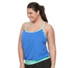 Plus Size Nike Filtered Sport 2-in-1 Tankini Top, Women's, Size: 1xl, Blue Other