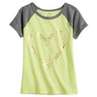 Girls 7-16 & Plus Size So&reg; Raglan Sleeve Tee, Size: 12 1/2, Brt Yellow