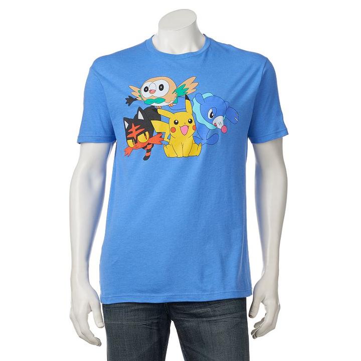 Men's Pokemon Tee, Size: Large, Brt Blue
