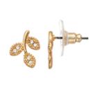 Lc Lauren Conrad Vine Nickel Free Button Stud Earrings, Women's, Gold