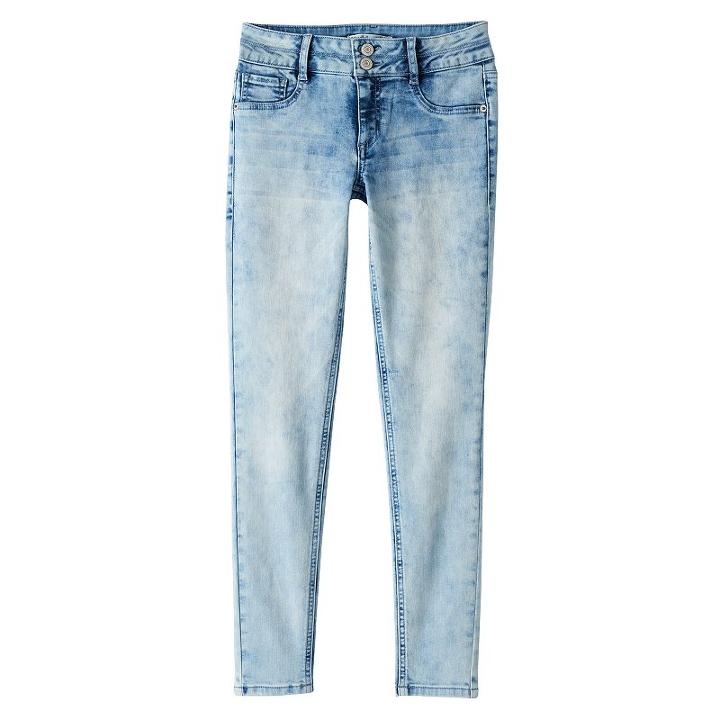 Girls 7-16 & Plus Size Mudd&reg; Extreme Wash Jeggings, Girl's, Size: 8, Blue Other