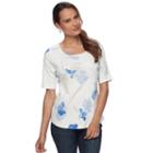 Women's Croft & Barrow&reg; Essential Scoopneck Tee, Size: Large, White