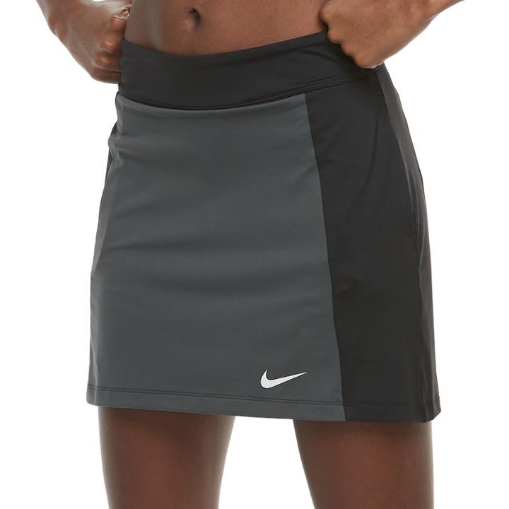Women's Nike Dry Golf Skort, Size: Medium, Grey (charcoal)
