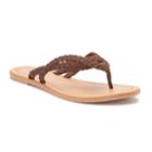 Women's Sonoma Goods For Life&trade; Braided Thong Sandals, Size: Xl, Med Brown