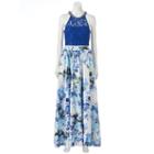 Juniors' Speechless Lace Floral Prom Top & Maxi Skirt Set, Girl's, Size: 9, Natural