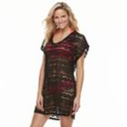 Women's Miken Solid Crochet Cover-up, Size: Medium, Oxford