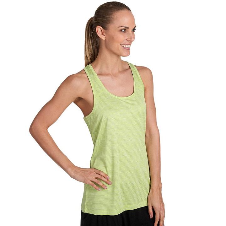 Women's Jockey Sport Aerial Strappy Jersey Tank, Size: Small, Dark Green