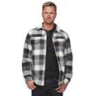 Men's Columbia Fireside Flame Ii Plaid Shirt Jacket, Size: Large, Grey (charcoal)