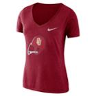 Women's Nike Oklahoma Sooners Tri-blend Logo Tee, Size: Small, Red