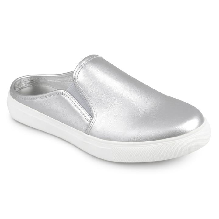 Journee Collection Walen Women's Mules, Size: 5.5 Med, Silver