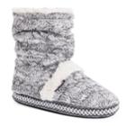 Women's Muk Luks Scrunchy Boot Slippers, Size: Xl, Grey (charcoal)