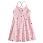 Girls 4-10 Jumping Beans&reg; Criss-cross Smocked Dress, Size: 4, Brt Pink