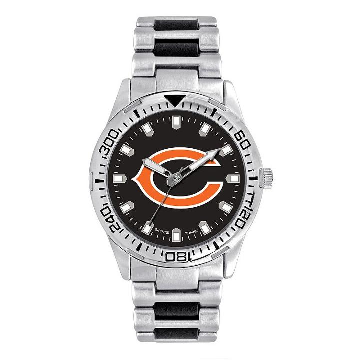 Men's Game Time Chicago Bears Heavy Hitter Watch, Silver
