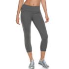 Women's Tek Gear&reg; Shapewear Capri Leggings, Size: Xl, Dark Grey
