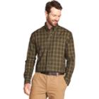 Men's Arrow Heritage Classic-fit Plaid Twill Button-down Shirt, Size: Medium, Dark Green