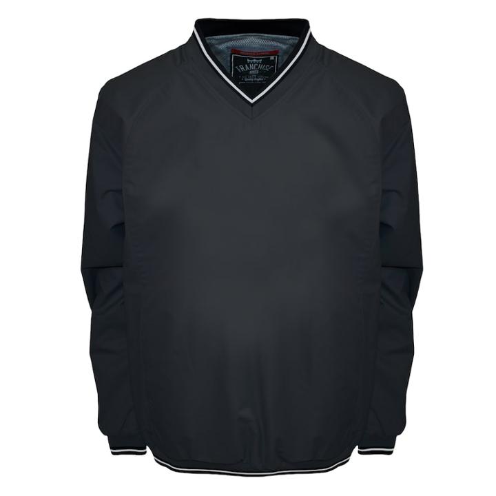 Men's Franchise Club Elite Windshell Pullover Jacket, Size: Xxl, Dark Grey