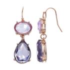 Jennifer Lopez Purple Oval & Teardrop Earrings, Women's, Purple Oth