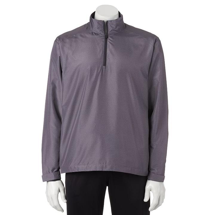 Men's Grand Slam 1/4-zip Performance Golf Jacket, Size: Small, Silver