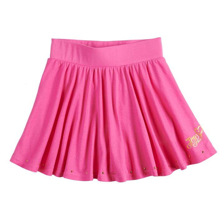 Girls 4-14 Jacques Moret Jojo Siwa Rhinestone Dance Skort, Size: Xs, Pink