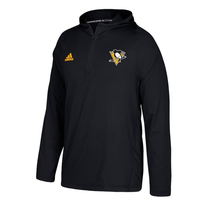 Men's Adidas Pittsburgh Penguins Authentic Training Pullover, Size: Large, Black