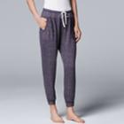 Women's Simply Vera Vera Wang Waking Hours Cropped Pant, Size: Xxl, Blue
