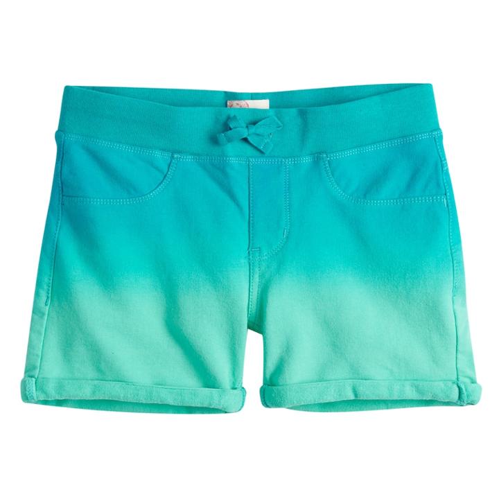 Plus Size Girls 7-16 So&reg; Printed Soft Shorts, Size: 20 1/2, Turquoise/blue (turq/aqua)