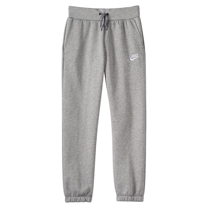 Girls 7-16 Nike Fleece Cuffed Pants, Size: Medium, Grey Other