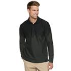 Men's Haggar Classic-fit Soft Touch Jacquard Polo, Size: Xxl, Purple