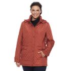 Plus Size Mo-ka Quilted Jacket, Women's, Size: 2xl, Drk Orange