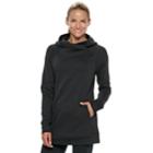 Women's Tek Gear&reg; Fleece Raglan Tunic Hoodie, Size: Xl, Black
