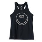 Girls 7-16 Nike Smiley Face Racerback Tank Top, Girl's, Size: Large, Grey (charcoal)