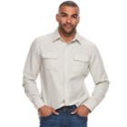 Men's Sonoma Goods For Life&trade; Modern-fit Button-down Utility Shirt, Size: Large, Grey