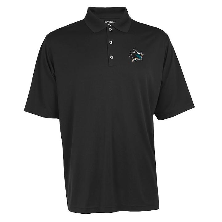 Men's San Jose Sharks Exceed Performance Polo, Size: Large, Black