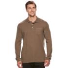 Big & Tall Croft & Barrow&reg; Classic-fit Easy-care Interlock Polo, Men's, Size: 4xb, Dark Brown